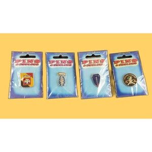 Set of 4 Vintage USA Military Pins - WWII 82nd Airborne & Special Forces, New